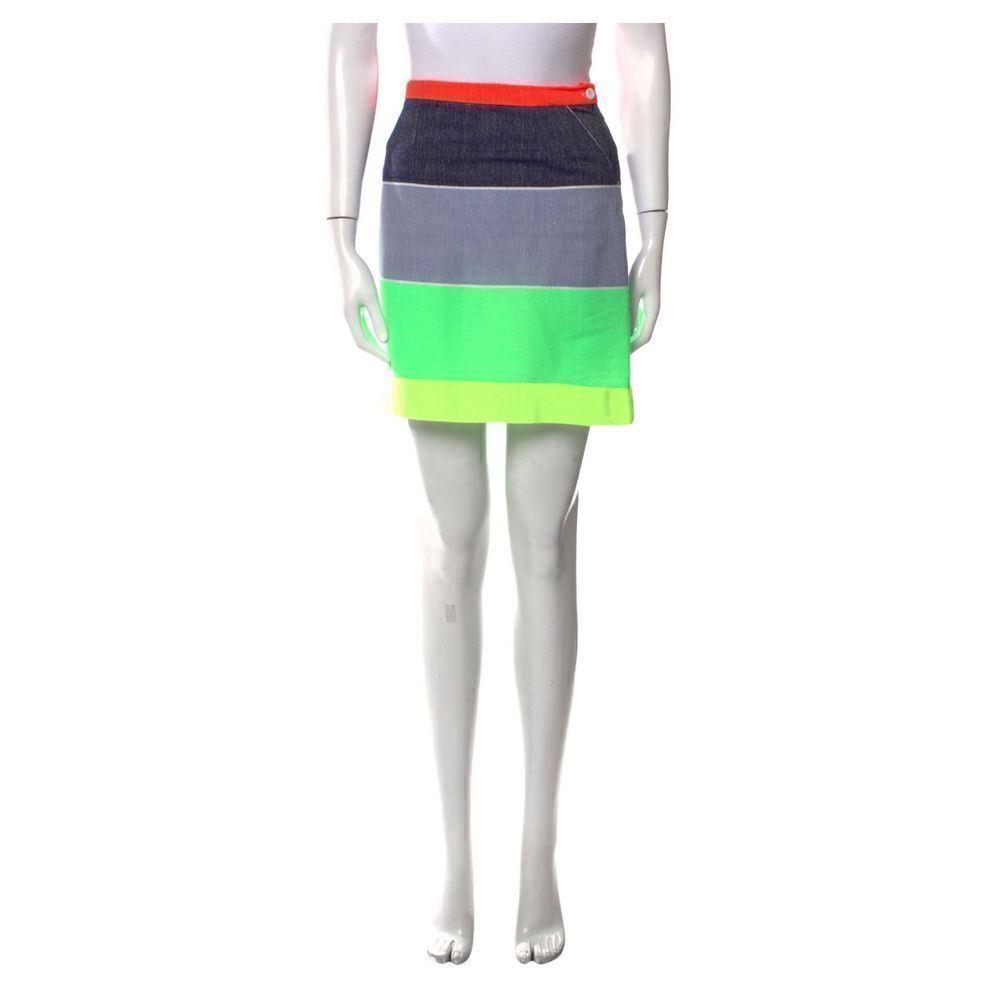 NEW Lemlem‎ multicolor striped mini skirt sz Large